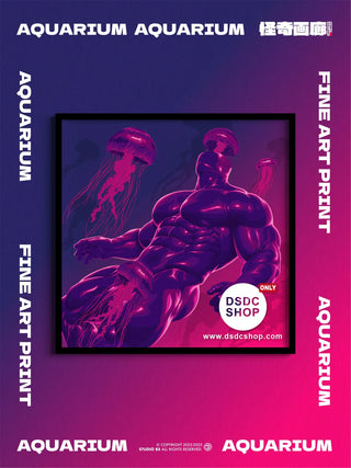 【週邊預售-獨家】AQUARIUM-小品系列-藝術微噴掛畫-怪奇畫廊工作室-DSDC SHOP DSDC SHOP
