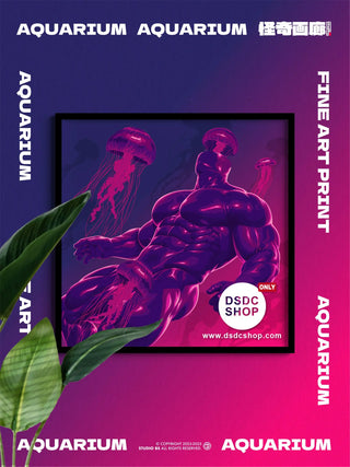 【週邊預售-獨家】AQUARIUM-小品系列-藝術微噴掛畫-怪奇畫廊工作室-DSDC SHOP DSDC SHOP