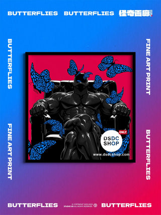 【週邊預售-獨家】BUTTERFLIES-小品系列-藝術微噴掛畫-怪奇畫廊工作室-DSDC SHOP KINKY GALLERY