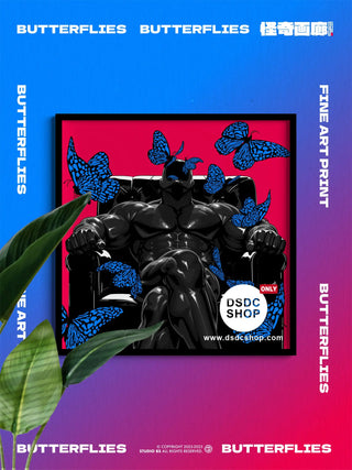 【週邊預售-獨家】BUTTERFLIES-小品系列-藝術微噴掛畫-怪奇畫廊工作室-DSDC SHOP KINKY GALLERY