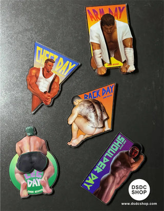 【週邊預售】 健美男神 磁吸亞克力換裝立牌 /微噴明信片/貼紙套裝-CHOC工作室-DSDC SHOP CHOC BLUE