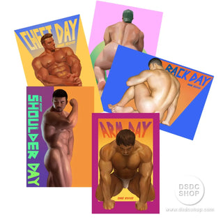 【週邊預售】 健美男神 磁吸亞克力換裝立牌 /微噴明信片/貼紙套裝-CHOC工作室-DSDC SHOP CHOC BLUE