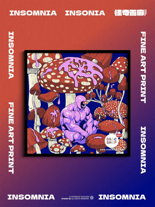 【週邊預售-獨家】INSOMNIA-幻想系列-藝術微噴掛畫-怪奇畫廊工作室-DSDC SHOP DSDC SHOP