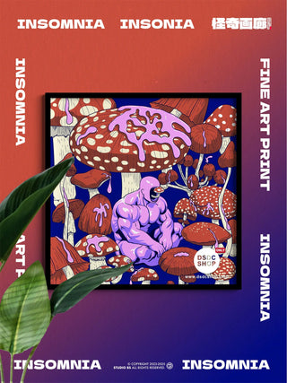 【週邊預售-獨家】INSOMNIA-幻想系列-藝術微噴掛畫-怪奇畫廊工作室-DSDC SHOP DSDC SHOP