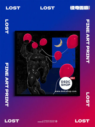 【週邊預售-獨家】LOST-小品系列-藝術微噴掛畫-怪奇畫廊工作室-DSDC SHOP DSDC SHOP