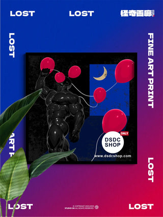 【週邊預售-獨家】LOST-小品系列-藝術微噴掛畫-怪奇畫廊工作室-DSDC SHOP DSDC SHOP