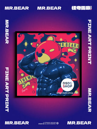【週邊預售-獨家】MR.BEAR-怪奇畫廊小品系列-藝術微噴掛畫-Studio BS-DSDC SHOP Studio BS