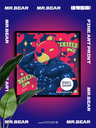 【週邊預售-獨家】MR.BEAR-怪奇畫廊小品系列-藝術微噴掛畫-Studio BS-DSDC SHOP Studio BS