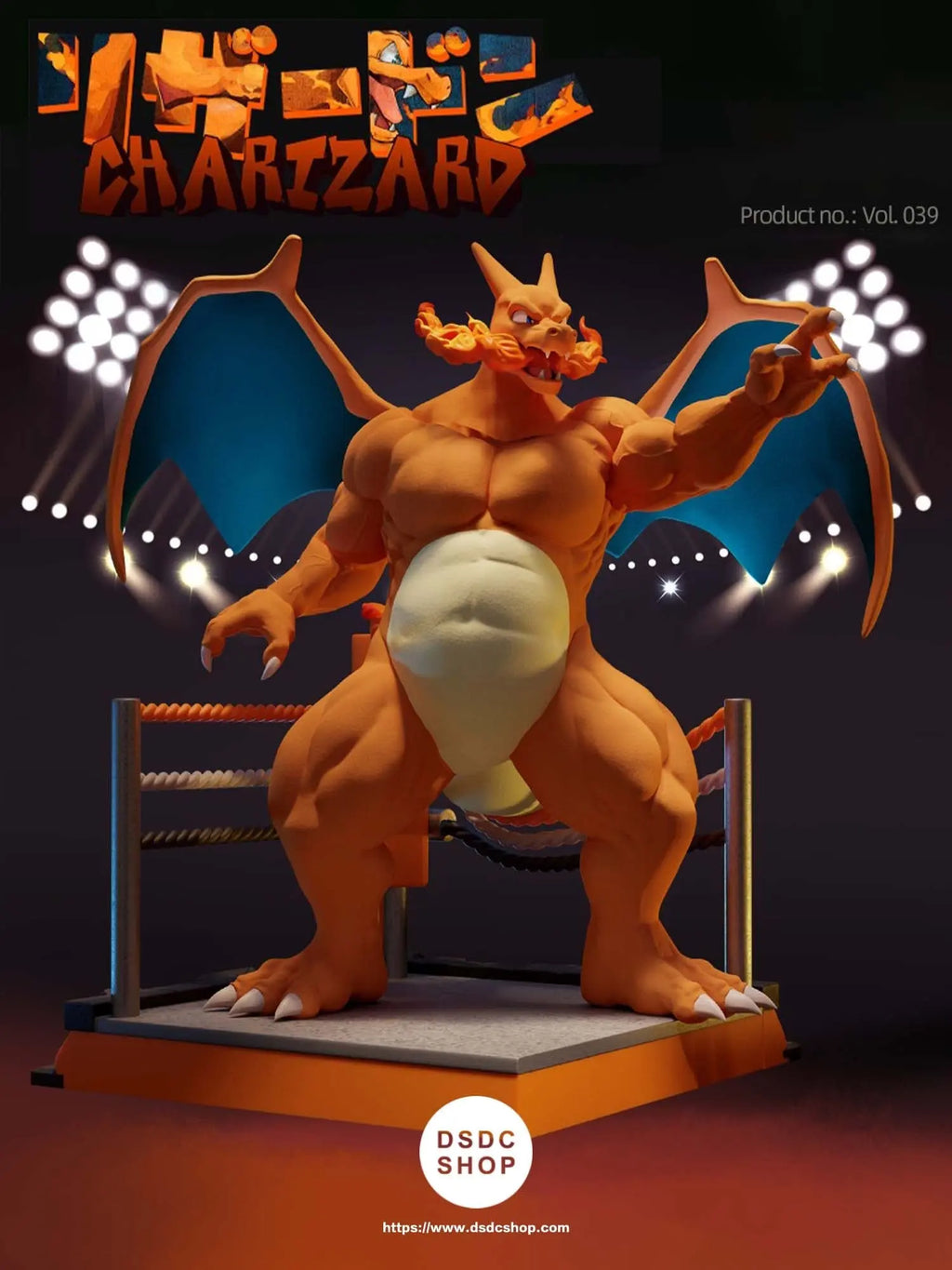 [Furry-GK In Stock]Charizard (Muscle Style/Strong Style)-Boxing Ring S ...